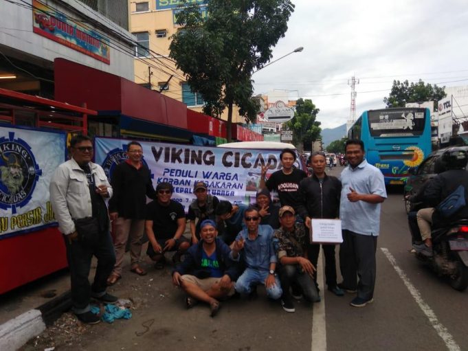Viking Cicadas Baksos Bantu Korban Kebakaran