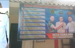 Antisipasi Penyebaran Virus Corona, Kades Sukajadi Adakan Penyemprotan