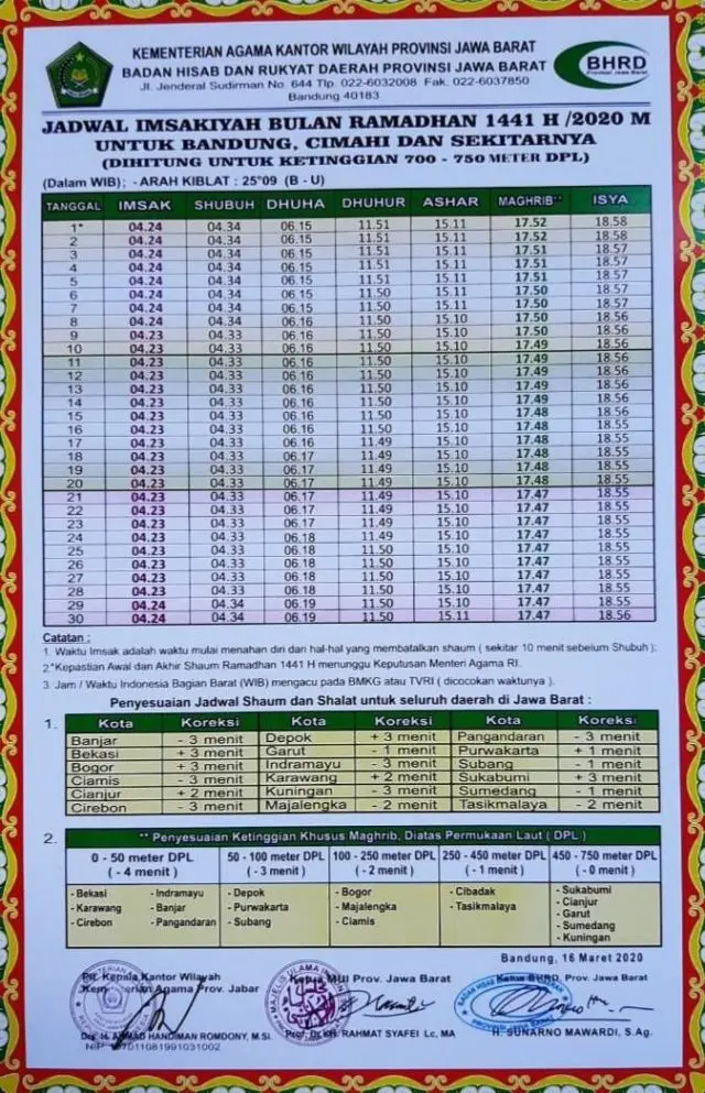 JADWAL IMSAKIYAH