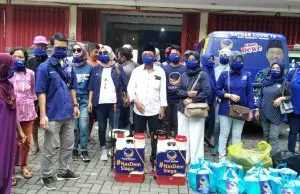 Antisipasi Penyebaran Covid19, Partai NasDem Jember Bagikan 10.000 Masker dan 350 Sembako