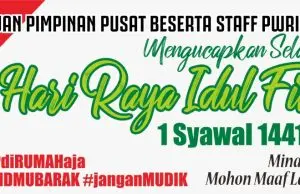 DEWAN PIMPINAN PUSAT DAN STAF PWRI JAYA MENGUCAPKAN SELAMAT HARI RAYA IDUL FITRI 1 SYAWAL 1441 H