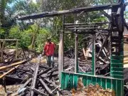 Satu Rumah Warga di Desa Mekarwangi Kecamatan Cihurip Ludes Dilalab Sijago Merah.
