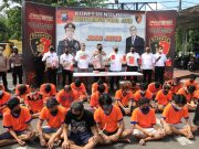 Ditreskrimum Polda Jatim Bersama Polres Jajaran, Meringkus 67 Premanisme