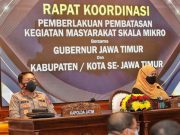 Forkopimda Menganalisa dan Evaluasi Penerapan PPKM Mikro di Wilayah Jatim
