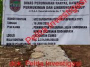 Proyek Peningkatan Prasana Jalan Lingkungan Hunian kelurahan Sindangrasa Diduga Dikerjakan Asal Asaslan”