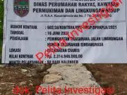 Proyek Peningkatan Prasana Jalan Lingkungan Hunian kelurahan Sindangrasa Diduga Dikerjakan Asal Asaslan”