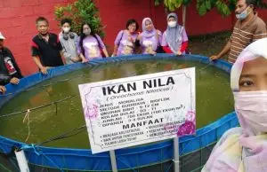 Peserta Workshop Potensi Bisnis Ikan Air Tawar Geruduk Taman Bhayangkari Polres Jember