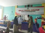Serah Terima jabatan Sementra (PJS) Desa Karanggetas Abdul Manan Kepada H Nurwendi sebagai kepala Desa Terpilih