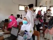 Ratusan Santri Ponpes Nurul Muttaqien Indramayu Ikuti vaksinasi Covid 19