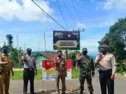 Personel Polsek Cihurip Polres Garut Giat OPS Yustisi Patuh Prokes PPKM Lepel 3