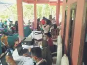 Warga Desa Sukamukti Cisompet – Garut Antusias Ikuti Vaksinasi