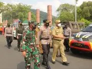 Polres Sumedang laksanakan Apel Gelar Pasukan,Dalam rangka pengamanan Pilkades Serentak Tahun 2021.