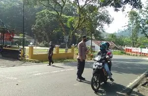 Kapolsek Cisompet Hilman Nugraha Gelar Yustisi OPS,Dan PenegasanPPKM Darurat Level Tiga