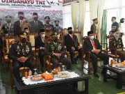 Kodim 0610/Sumedang, laksanakan Upacara Peringatan HUT TNI ke – 76 Tahun secara virtual.