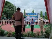 Kapolres Sumedang AKBP,Eko Prasetyo Robbyanto, Pimpin Apel Gelar Pasukan Operasi Zebra Lodaya 2021