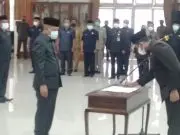 Bupati Sumedang H.Dony Ahmad, Lantik 7 Pejabat Pimpinan Tinggi Pratama.