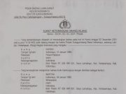 Polsek Sukagumiwang, menerbitkan Surat Keterangan Orang Hilang pada Kamis, 2 Desember 2021
