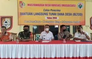 Musdes Khusus BLT DD Pancakarya 2022, Diselengarakan Dikantor Desa Pancakarya