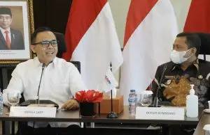 H.Dony Ahmad Munir Dengan Beberapa Kepala Perangkat Daerah Menemui Kepala LKPP Barang/Jasa RI, Azwar Anas di Jakarta