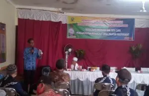 Desa Margamukti, Laksanakan Sosialisasi Regulasi Dan Tata Cara Pengangkatan Perangkat Desa.