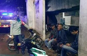 Polres Sumedang dan Jajarannya Melaksanakan Patroli Blue Light