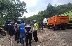 Persiapan Ops Ketupat 2022,Kapolres Sumedang Cek Jalur Amblas Cireki