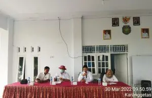 Kepala Desa Karanggetas menyelenggarakan penyuluhan Kepada Kelompok Tani, Guna Meningkatkn Hasil pertanian yang Baik