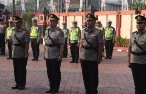 Kapolres Karawang Pimpin Sertijab Ke Tiga PJU Polres Karawang