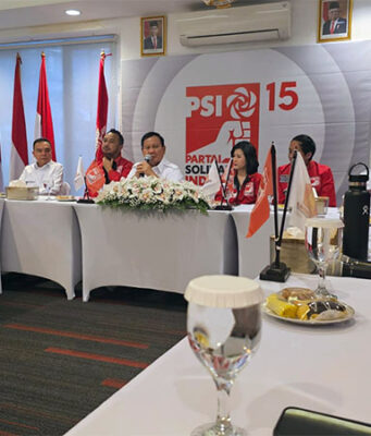 Datangi Markas PSI, Prabowo Ajak Koalisi