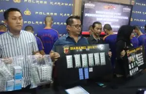 Polres Karawang Berhasil Ungkap Jaringan Narkotika, Psikotropika dan OKT, sebanyak 11 Kasus dan 12 Tersangka
