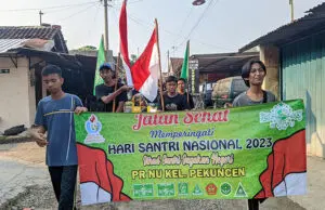 PRNU Pekuncen Pekalongan Gelar Jalan Sehat di Hari Santri 2023