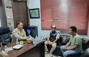 Kapolsek Kotabaru Iptu Suherlan Menerima Kunjungan dan Silaturahmi Ketua PPK Kecamatan Kotabaru
