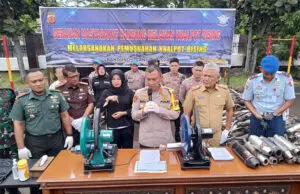 Polrestabes Bandung Musnahkan 11.230 Knalpot Bising