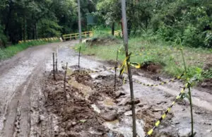 Waspada, Garis Police Line Membentang di Jalan Patuha Pasirjambu Bandung
