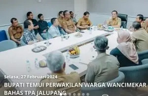 Bupati Karawang H. Aep Syaepuloh Temui Perwakilan Warga Wancimekar Bahas TPA Jalupang