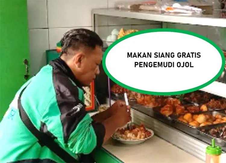 Bakal Gandeng Warteg, Makan Siang Gratis untuk Driver Ojek Online