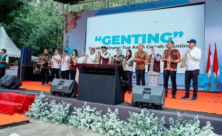 Karawang Jadi Lokasi Peluncuran Gerakan Orang Tua Asuh Cegah Stunting (Genting) Nasional Kemendukbangga