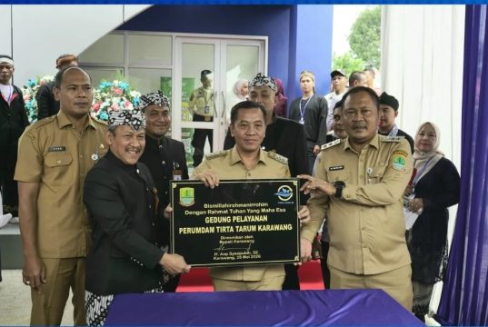 Rayakan Hari Jadi ke-39, Perumdam Tirta Tarum Karawang Resmikan Gedung Pelayanan Baru