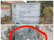 Diduga Tidak Sesuai Spesifikasi, Proyek Pengembangan Gedung Laboratorium DLH Kota