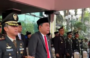 Pemerintah Kabupaten Karawang melaksanakan Upacara Peringatan Hari Lahir Pancasila Tahun 2026 di Plaza Pemda