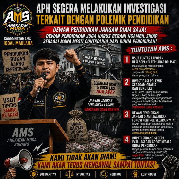 APH Harus Segera Investigasi Polemik Pendidikan, Dewan Pendidikan Jangan Diam dan Harus Menjalankan Fungsi Kontrol Secara Tegas