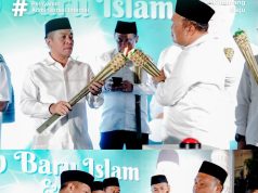 H. Endang Sodikin, S.Pd.I, SH., MH ,Ketua DPRD Kabupaten Karawang menghadiri perayaan Tahun Baru Islam 1 Muharram 1448 Hijriah