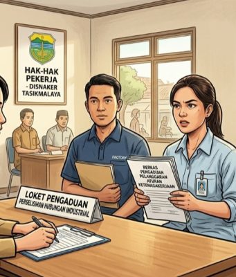 Diduga Langgar Aturan Ketenagakerjaan, Karyawan PT Jejak Solusi Indonesia Adukan Perusahaan ke Disnaker Kota Tasikmalaya